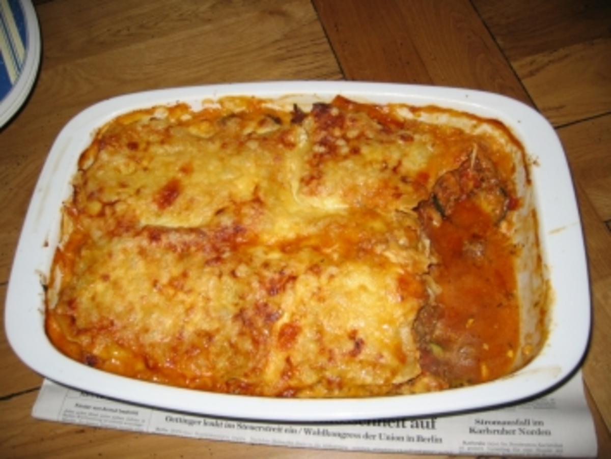 Bilder für Zucchini-Lasagne mit Hackfleischfüllung - Rezept