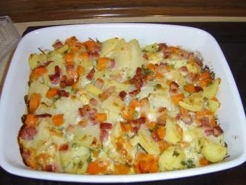 Kartoffelauflauf mit Speck - Rezept - Bild Nr. 8