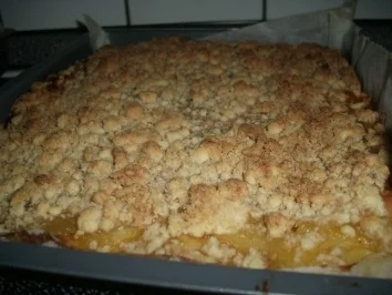 Apfelmuskuchen mit Zimtstreuseln vom Blech - Rezept