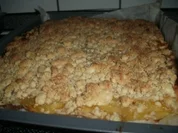 Apfelmuskuchen mit Zimtstreuseln vom Blech - Rezept