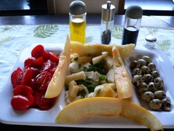 Rezept: Peito grelhado-gegrillte brust(huhn oder Pute) mit Exotischen Beilagen Bild Nr. 2 Peito grelhado-gegrillte brust(huhn oder Pute) mit Exotischen Beilagen - Rezept - Bild Nr. 2