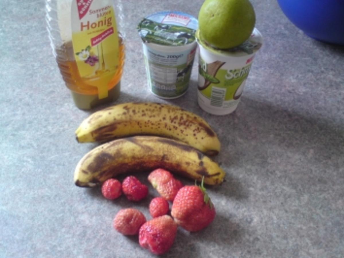 Erdbeer-Bananen Eis - Rezept - Bild Nr. 3