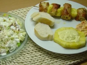 Rezept: Hähnchen-Ananas-Spieß Hähnchen-Ananas-Spieß - Rezept