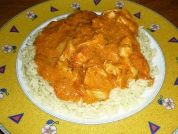 Hähnchenragout mit Tomaten - Rezept