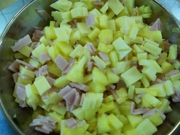 Rezept: Crispy-Schnitzel Hawaii inside Bild Nr. 3 Crispy-Schnitzel Hawaii inside - Rezept - Bild Nr. 3