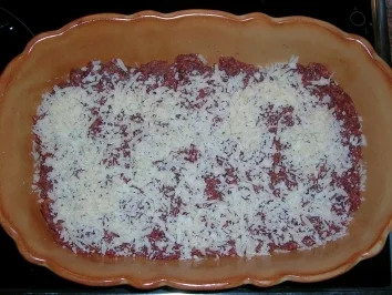 Mediterraner (Lamm-)-Hack Auflauf  mit viel Gemüse  (Fotos sind eingestellt) - Rezept