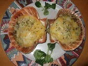 Überbackene Jacobsmuscheln - Rezept