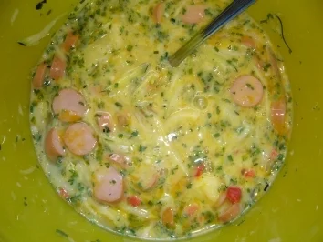 Hauptspeise: Reisnudel-Würstchenpfanne - Rezept - Bild Nr. 3