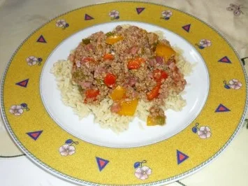 Rezept: Hackfleischpfanne Hackfleischpfanne - Rezept