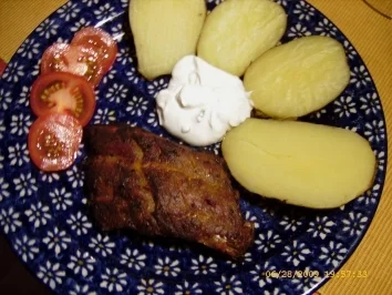 Rezept: Rippchen mit Ofenkartoffeln Bild Nr. 2 Rippchen mit Ofenkartoffeln - Rezept - Bild Nr. 2