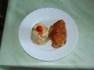 Hähnchen-Cordon-Bleu mit Gemüse-Reis-Timbale - Rezept