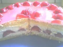 Torten: Marmorierte Erdbeertorte - Rezept - Bild Nr. 6