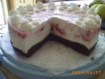 Torten: Marmorierte Erdbeertorte - Rezept - Bild Nr. 2