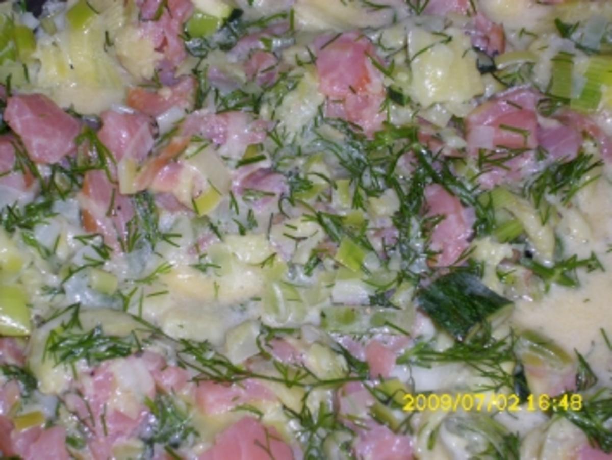 Gemüse:  Zucchinischiffchen mit Räucherlachs - Rezept - Bild Nr. 3