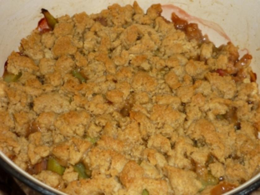 Apfel Rhabarber Crumble Rezepte - kochbar.de