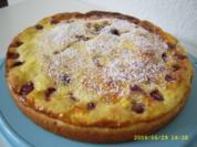 Kirschkuchen mit Rahm - Rezept