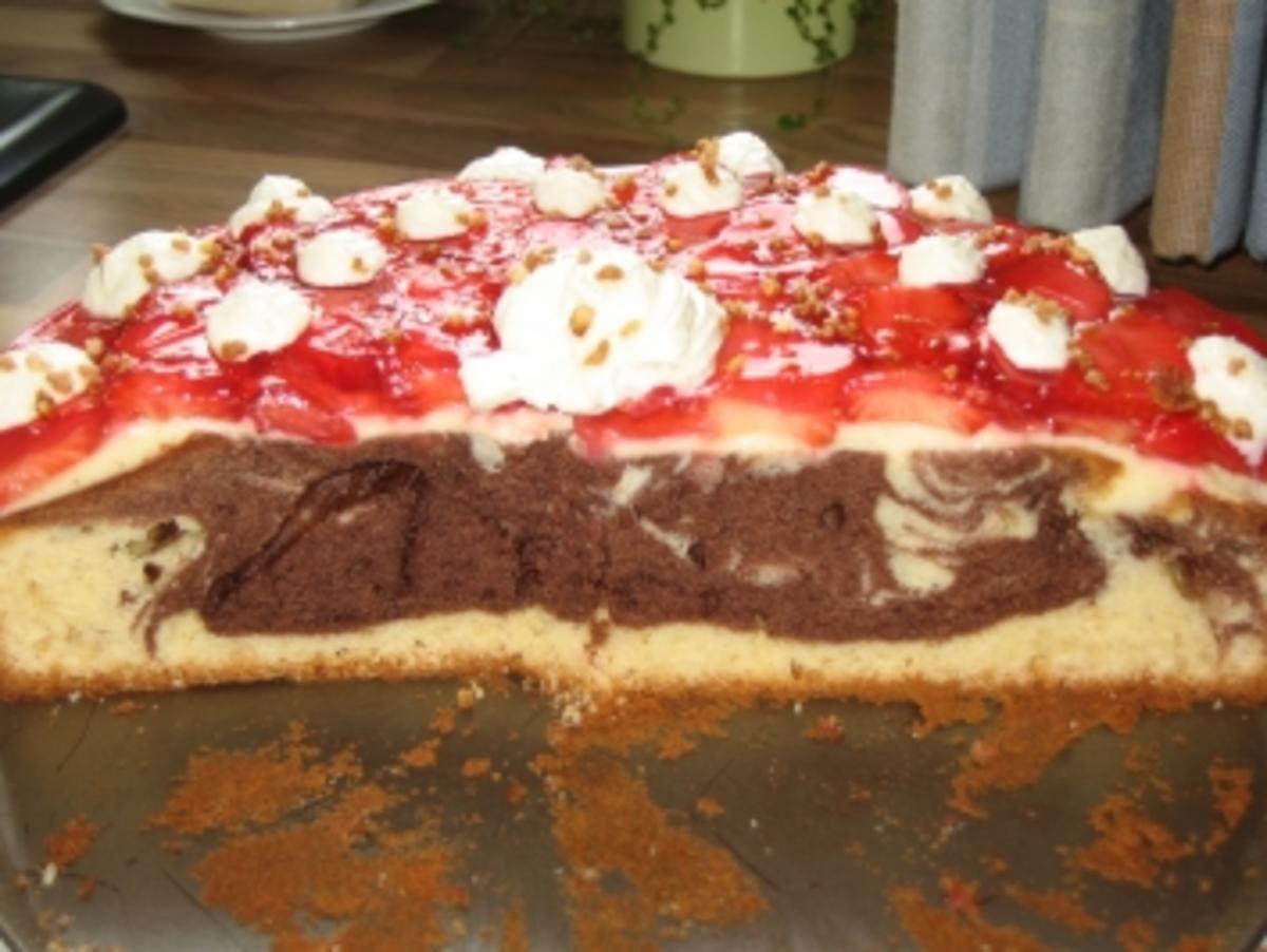 Marmorkuchen mit Erdbeeren - Rezept - Bild Nr. 8