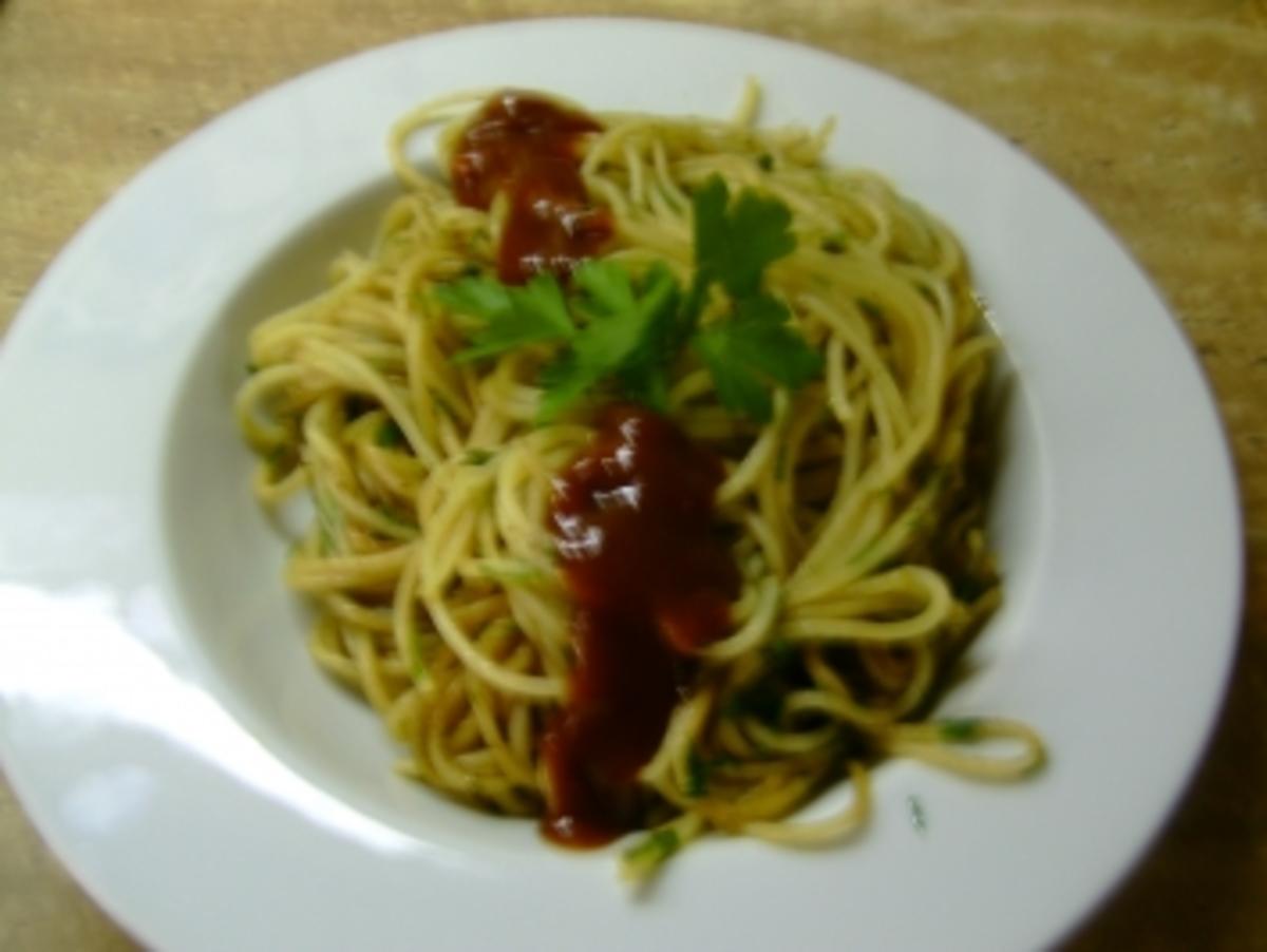 Spaghetti/Barbecuesoße - Rezept - Bild Nr. 2