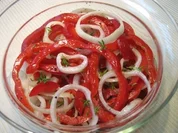 Rezept: Roter Paprika-Salat ... Roter Paprika-Salat ... - Rezept