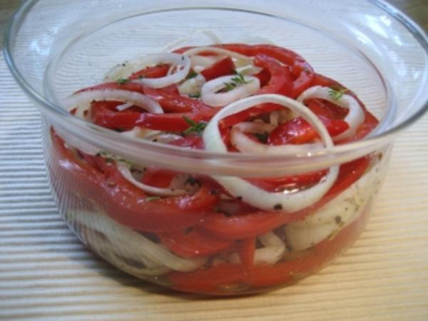 Roter Paprika-Salat ... - Rezept mit Bild