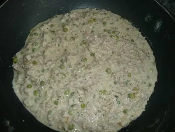 Rezept: NUDELN/ Spaghetti mit Thunfisch-Erbsen Soße Bild Nr. 2 NUDELN/ Spaghetti mit Thunfisch-Erbsen Soße - Rezept - Bild Nr. 2