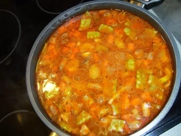 Pekingsuppe "Pork" ohne Eier mit Nudeln - Rezept - Bild Nr. 2