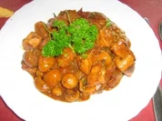 Pute mit Champignons trifft Gnocchi in einer Gorgonzolasoße - Rezept