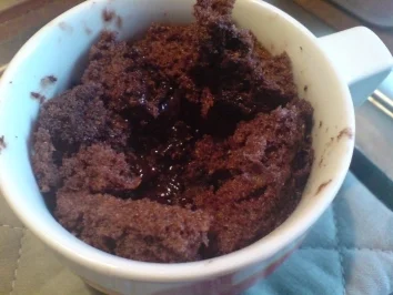 Schokotörtchen (mit leicht flüssigem Kern) und Kaffee-Schoko-Soße - Rezept