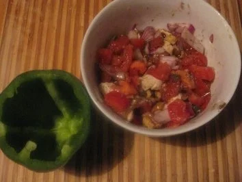 Rezept: Gefüllte Paprika "Caprese" Bild Nr. 3 Gefüllte Paprika "Caprese" - Rezept - Bild Nr. 3