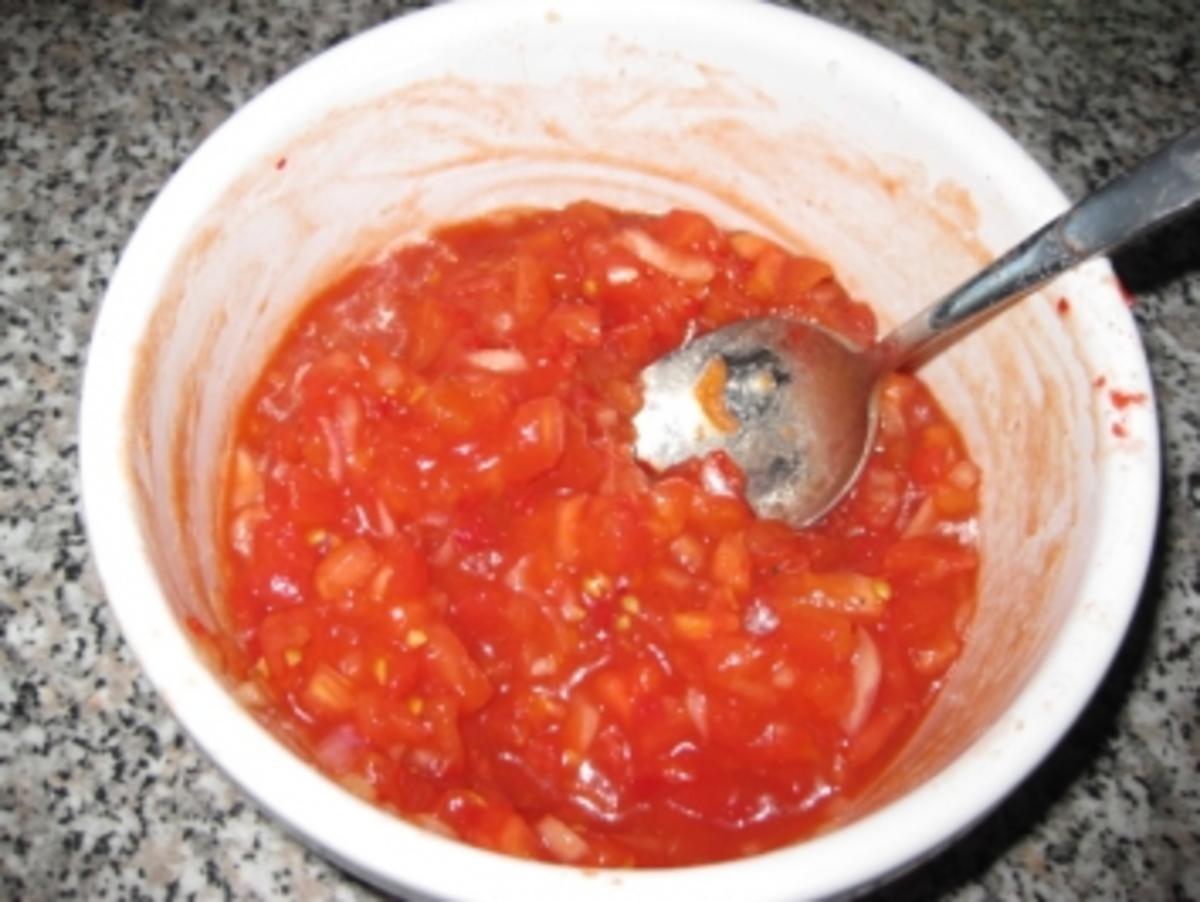 Scharfe Hackfleischbällchen mit Tomaten-Sherry-Salsa - Rezept - Bild Nr. 2
