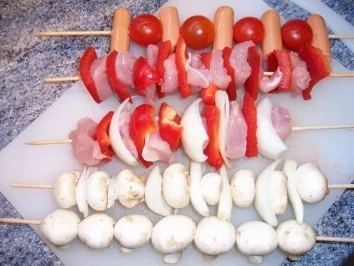 Grill - Champignonspieße ganz einfach - Rezept - Bild Nr. 2