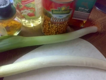 Lauch-Linsensalat - Rezept