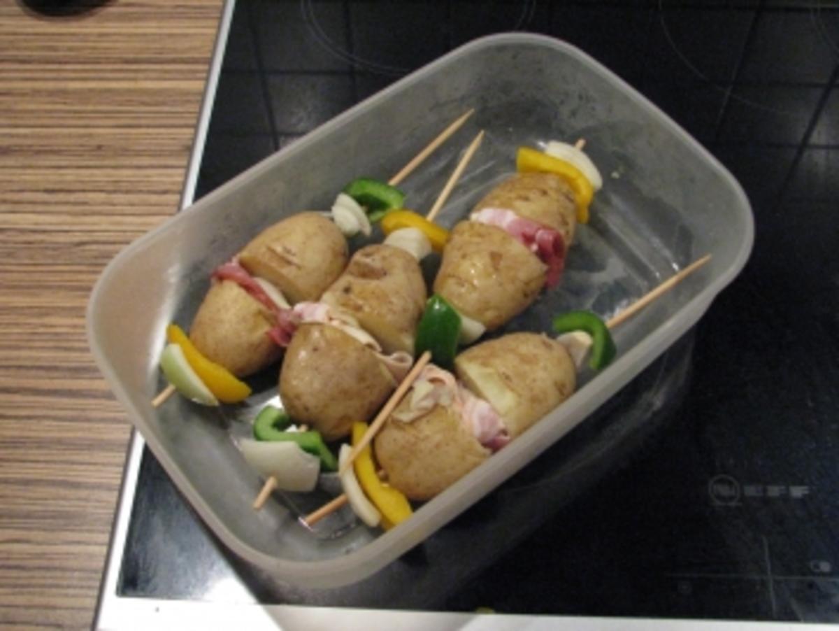 &amp;quot;BBQ&amp;quot; Kartoffel-Spieße - Rezept mit Bild - kochbar.de