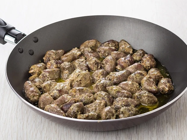 Hähnchenmägen und -herzen - Rezept - Bild Nr. 2