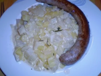  Kohlrabi - Kartoffeln in Käsesahne - Creme - Rezept