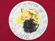 Steinbuttblüte auf Limettenschaum mit frischen Nudeln aus dem Parmesanrad - Rezept - Bild Nr. 9
