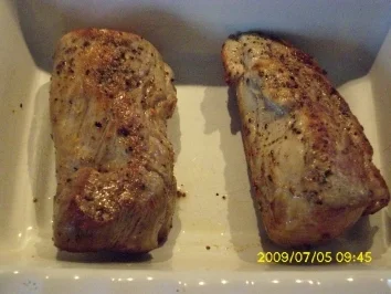 Rezept: Fleisch: Schweinelendchen liebevoll behandelt Bild Nr. 2 Fleisch: Schweinelendchen liebevoll behandelt - Rezept - Bild Nr. 2