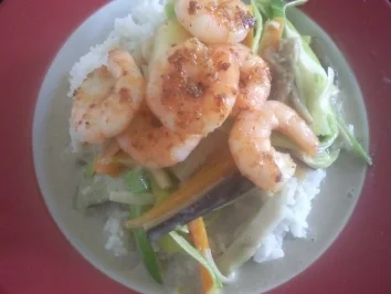 Grünes Thai-Curry mit Garnelen - Rezept