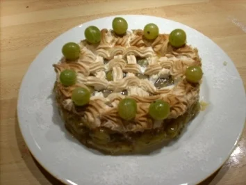 Stachelbeerkuchen mit Baiserhaube - Rezept