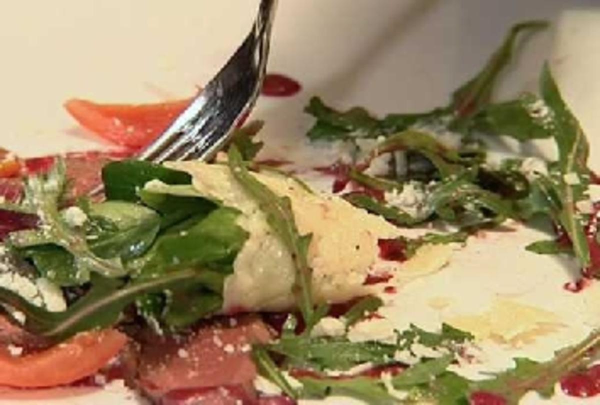 Carpaccio vom Rehrücken an Waldbeerenmarinade und gehobeltem Käse -
Rezept Gesendet von Unter Volldampf