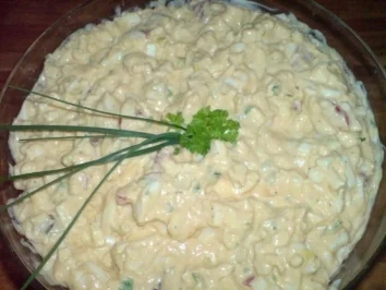 Eiersalat rot-gelb-grün - Rezept