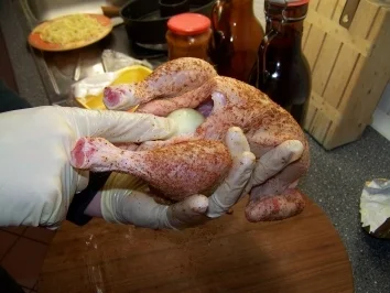 Rezept: Fleisch - Knoblauchhuhn Bild Nr. 3 Fleisch - Knoblauchhuhn - Rezept - Bild Nr. 3