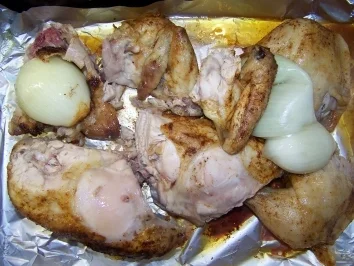 Rezept: Fleisch - Knoblauchhuhn Fleisch - Knoblauchhuhn - Rezept