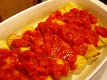 Rezept: Crespelle con spinaci ripiene // Pfannkuchen mit Spinat gefüllt Bild Nr. 11 Crespelle con spinaci ripiene // Pfannkuchen mit Spinat gefüllt - Rezept - Bild Nr. 11