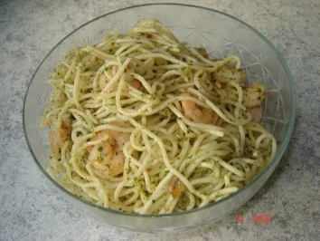 Garnelenspaghetti - Rezept