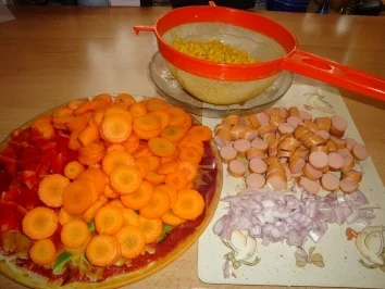 Rezept: Gemüsepfanne mit Wienerle ala Andrea Bild Nr. 2 Gemüsepfanne mit Wienerle ala Andrea - Rezept - Bild Nr. 2