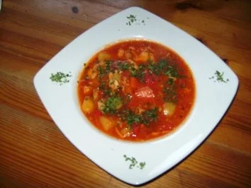 Rezept: Feurige Gulaschsuppe (Partysuppe) Bild Nr. 2 Feurige Gulaschsuppe (Partysuppe) - Rezept - Bild Nr. 2