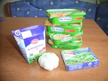 Rezept: Knoblauchcreme-Dip Knoblauchcreme-Dip - Rezept