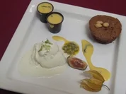 Nougatküchlein mit gesalzenen Erdnüssen - Rezept