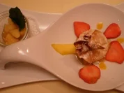 Ricotta im Knusperblatt mit Apfelragout - Rezept